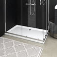 thumbnail image 1 of vidaXL Shower Base Pan with Center Drain Shower Tray Bath Pan ABS Rectangular, 1 of 109
