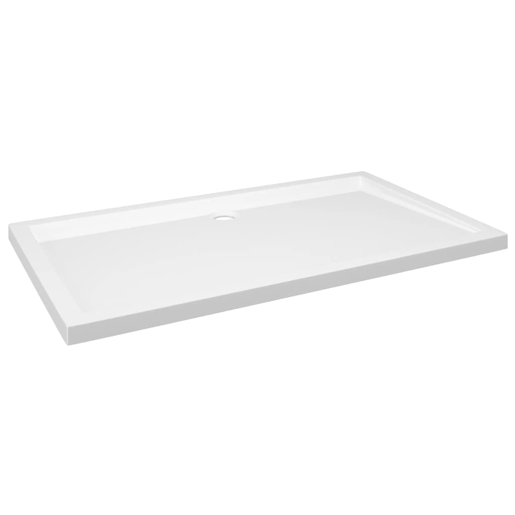 vidaXL Shower Base Pan with Center Drain Shower Tray Bath Pan ABS