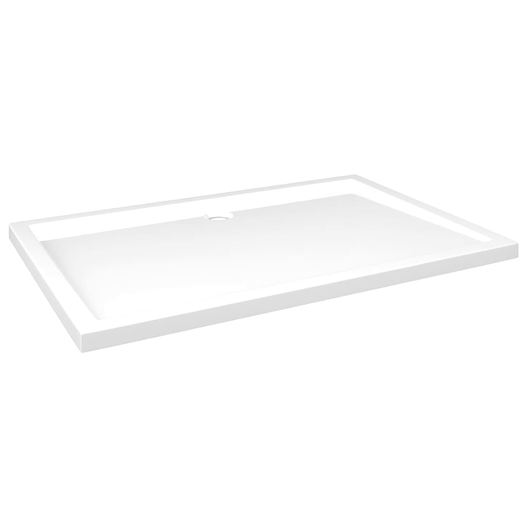 vidaXL Shower Base Pan with Center Drain Shower Tray Bath Pan ABS