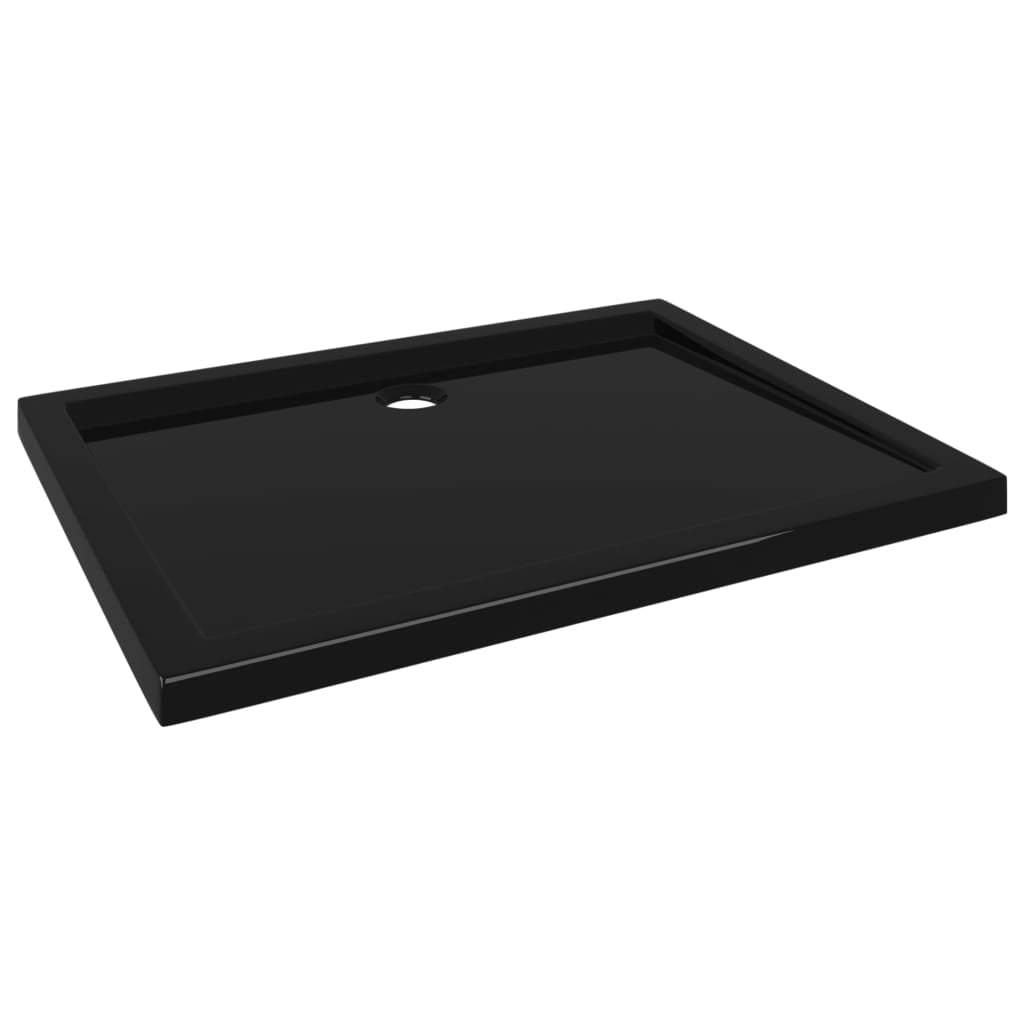 vidaXL Shower Base Pan with Center Drain Shower Tray Bath Pan ABS