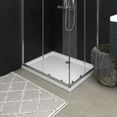 thumbnail image 1 of vidaXL Shower Base Tray with Dots Skid Resistant Shower Receptor White ABS, 1 of 6