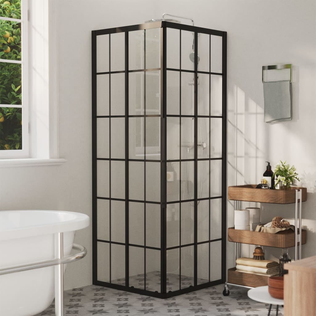vidaXL Shower Cabin ESG 27.6"x27.6"x70.9"