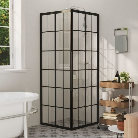 vidaXL Shower Cabin ESG 31.5"x31.5"x70.9"