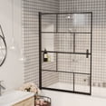 thumbnail image 1 of vidaXL Shower Enclosure Shower Cabin Wall Screen for Home Bathroom ESG Black, 1 of 15