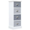 thumbnail image 1 of vidaXL Side Cabinet Chest of Drawers Sideboard Buffet Storage Paulownia Wood, 1 of 20