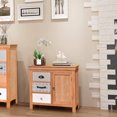 thumbnail image 1 of vidaXL Sideboard 25.6"x13.8"x23.6" Solid Wood Eucalyptus, 1 of 7