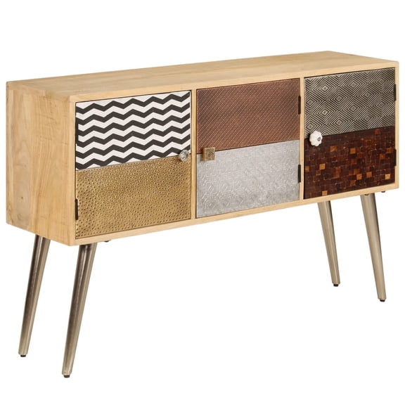 vidaXL Sideboard 47.2"x11.8"x29.5" Solid Mango Wood