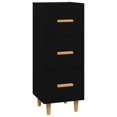 thumbnail image 1 of vidaXL Sideboard Black 13.6"x13.4"x35.4" Engineered Wood, 1 of 4