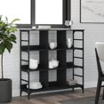 thumbnail image 1 of vidaXL Sideboard Black 40.2"x12.6"x28.9" Engineered Wood, 1 of 9