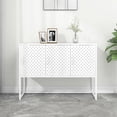 thumbnail image 1 of vidaXL Sideboard Storage Buffet Cabinet for Kitchen Living Room Entryway Steel, 1 of 11