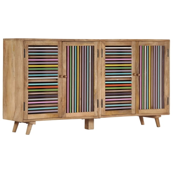 vidaXL Sideboard Storage Cabinet Buffet Sideboard Cabinet Solid Wood Mango