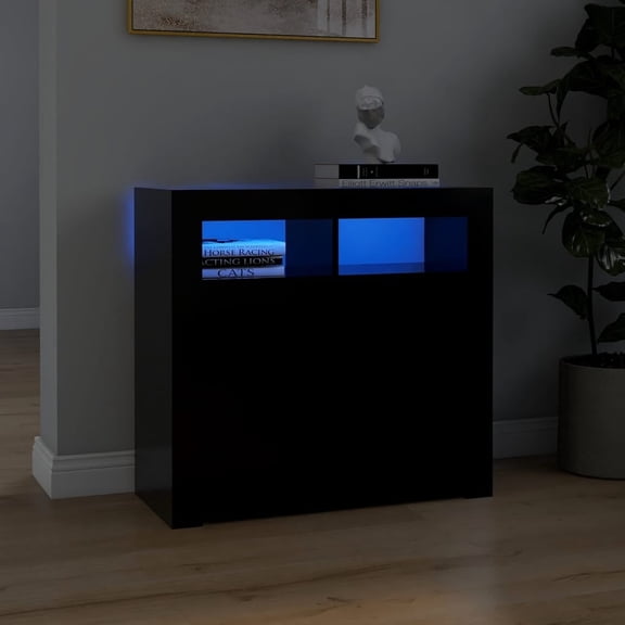 vidaXL Sideboard TV Stand Bar Buffet Cabinet for Living Room with LED Lights
