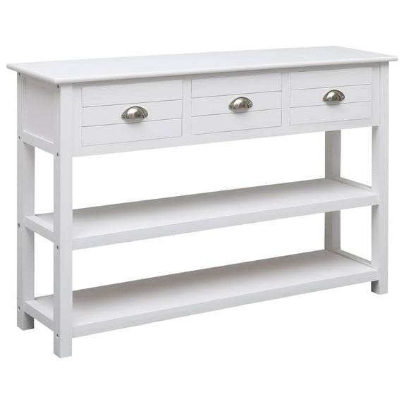 vidaXL Sideboard with 3 Drawers Console Table Side Table with 2 Shelves Wood