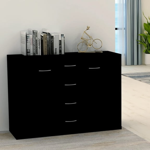 vidaXL Sideboard with Drawers Storage Side Cabinet Furniture Engineered Wood