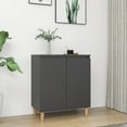 thumbnail image 1 of vidaXL Sideboard with Solid Wood Legs Chipboard Storage Cabinet Multi Colors, 1 of 25