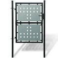 thumbnail image 1 of vidaXL Single Door Fence Gate Outdoor Garden Patio Entrance Barrier Black, 1 of 38