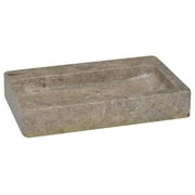 vidaXL Sink Marble Washroom Bathroom Sink Natural Stone Basin Multi Colors