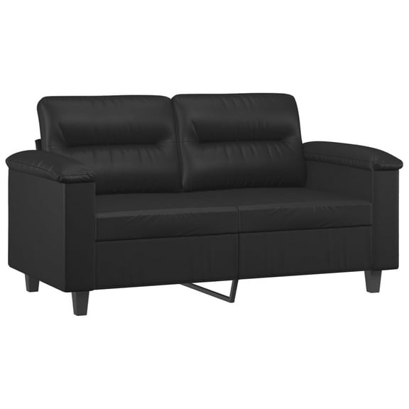 vidaXL Sofa Chair Accent Upholstered Single Sofa Chair Black Faux Leather