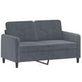 thumbnail image 1 of vidaXL Sofa Chair Upholstered Single Sofa Armchair for Living Room Velvet, 1 of 7