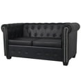 thumbnail image 1 of vidaXL Sofa Chesterfield Loveseat Settee for Living Room Artificial Leather, 1 of 11