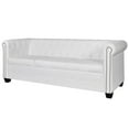 thumbnail image 1 of vidaXL Sofa Chesterfield Settee Couch with Tufted Arms Artificial Leather, 1 of 11