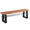 thumbnail image 1 of vidaXL Solid Acacia Wood Bench 63", 1 of 11