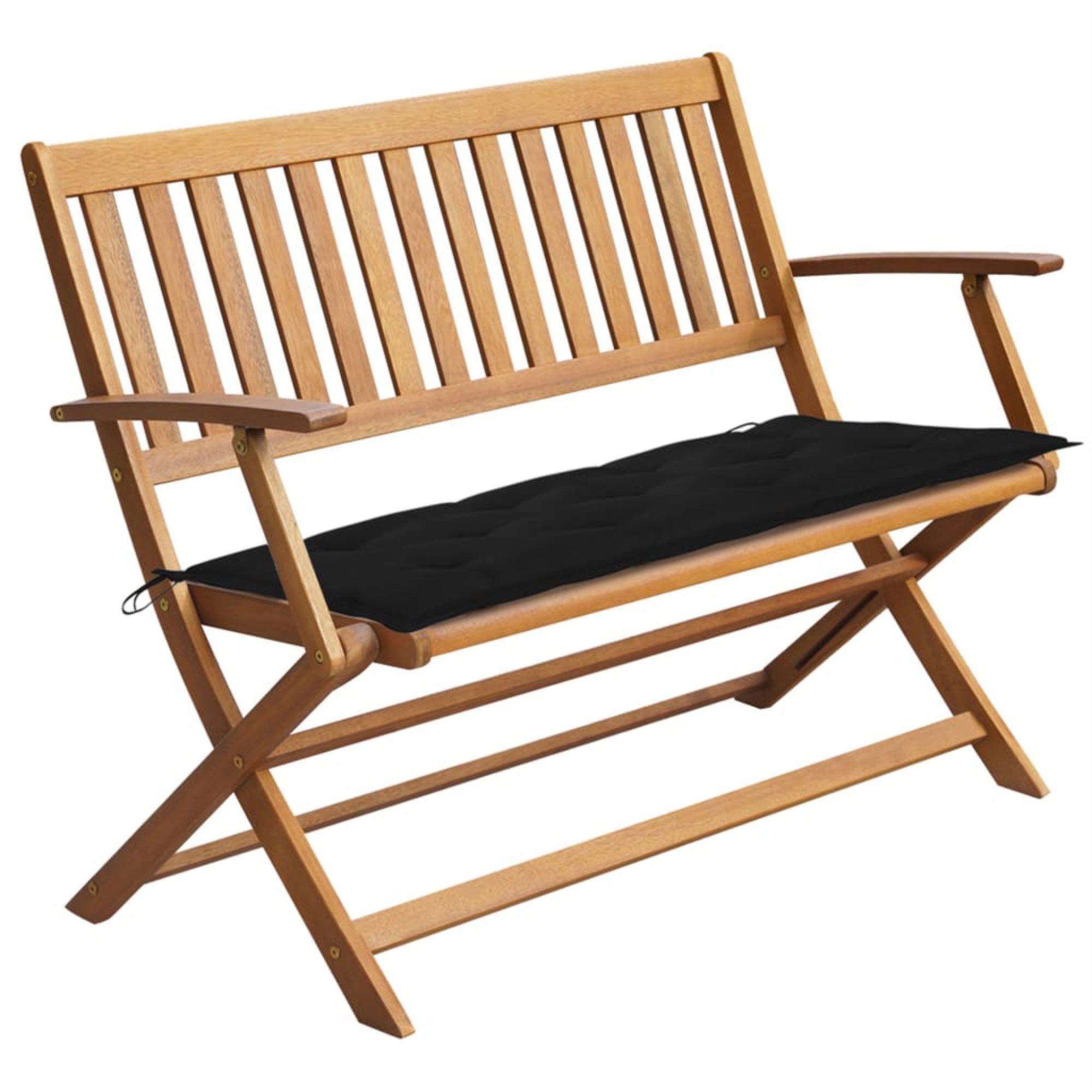 vidaXL Solid Acacia Wood Garden Bench with Multi Colors Cushion Lounge Seat - image 1 of 3