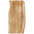 thumbnail image 1 of vidaXL Solid Acacia Wood Table Top Kitchen Live Edge Desk Coffee Multi Sizes, 1 of 25