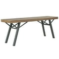 thumbnail image 1 of vidaXL Solid Acacia Wood Weather Resistant Patio Bench, Brown, 1 of 5