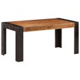 thumbnail image 1 of vidaXL Solid Wood Mango Dining Table Desk Multi Sizes Light Brown/Dark Brown, 1 of 41