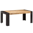 thumbnail image 1 of vidaXL Solid Wood Mango Dining Table Desk Multi Sizes Light Brown/Dark Brown, 1 of 24