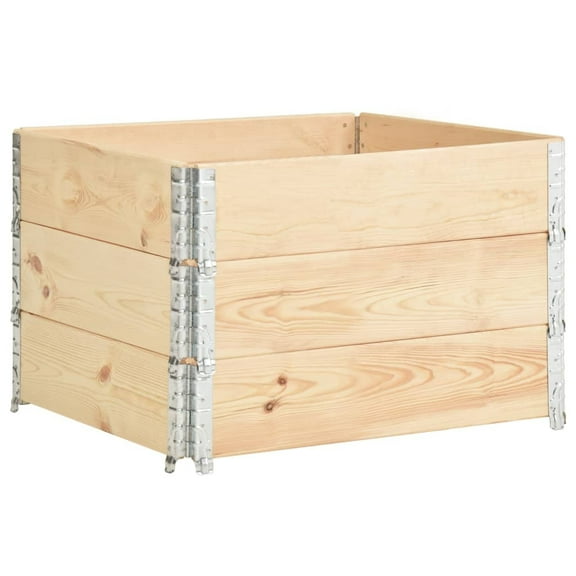 vidaXL Solid Wood Pine Pallet Collars Wooden Pallet Box Stacking Multi Sizes