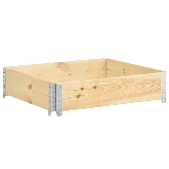 vidaXL Solid Wood Pine Pallet Collars Wooden Pallet Box Stacking Multi Sizes