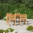 thumbnail image 1 of vidaXL Solid Wood Teak Patio Dining Set Seat 5/7 Piece 47.2"/63" Table Length, 1 of 9