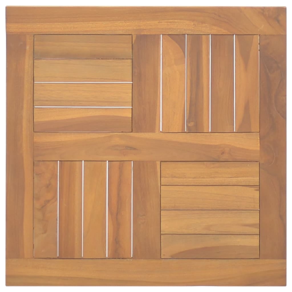 Teak Wood Square Table Top 19.7" x 19.7"