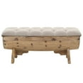 thumbnail image 1 of vidaXL Storage Bench 40.6" Solid Wood Fir, 1 of 5