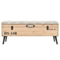 thumbnail image 1 of vidaXL Storage Bench 43.3" Solid Wood Fir, 1 of 7