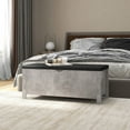 thumbnail image 1 of vidaXL Storage Box Entryway Bench Pillow Box with Cushion Engineered Wood, 1 of 64