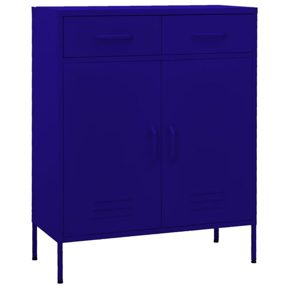 vidaXL Storage Cabinet Freestanding File Cabinet with Shelves for Office Steel