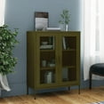 thumbnail image 1 of vidaXL Storage Cabinet Sideboard Filing Cabinet with Shelves for Hallway Steel, 1 of 9