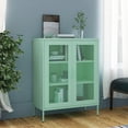 thumbnail image 1 of vidaXL Storage Cabinet Sideboard Filing Cabinet with Shelves for Hallway Steel, 1 of 74