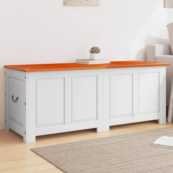 vidaXL Storage Chest with Lid Toy Box Trunk Entryway Hallway Solid Wood Acacia