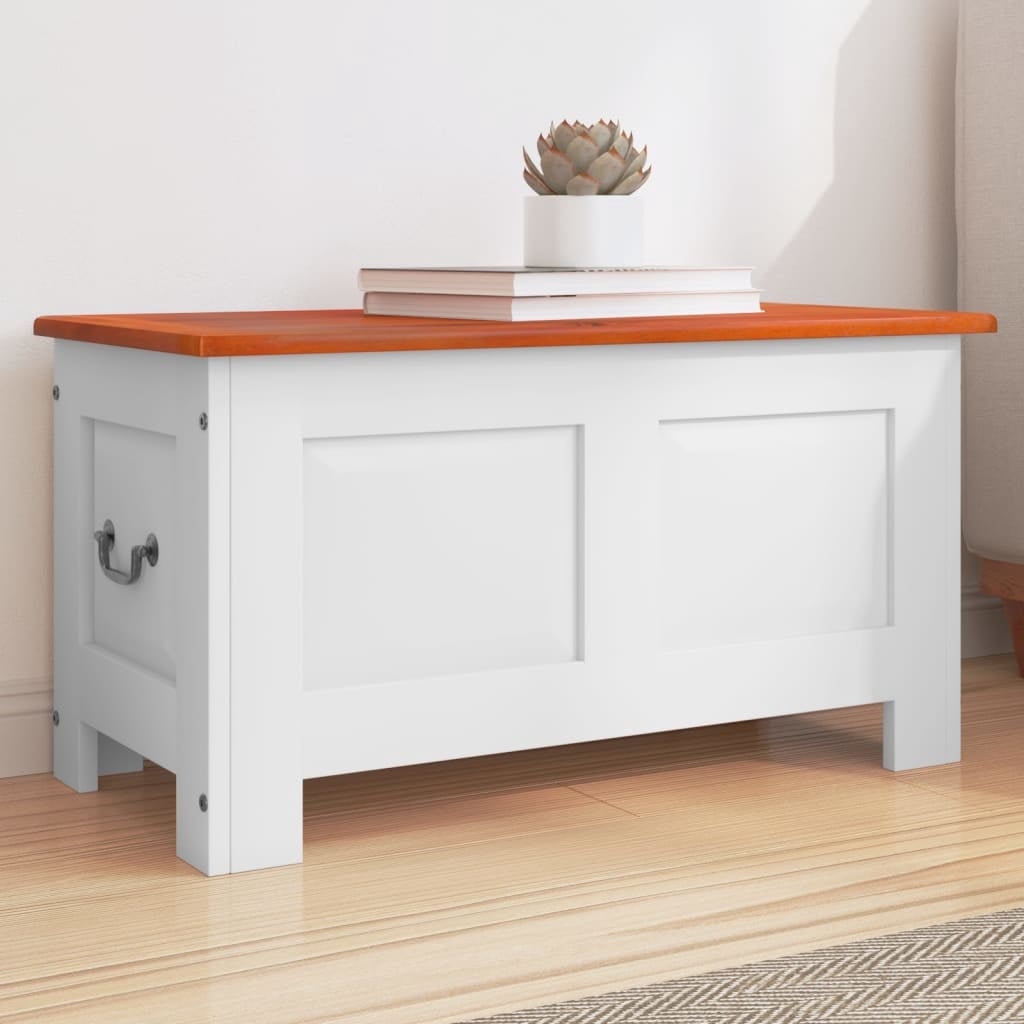 vidaXL Storage Chest with Lid Toy Box Trunk Entryway Hallway Solid Wood Acacia