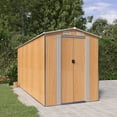 thumbnail image 1 of vidaXL Storage Shed Outdoor Storage Shed for Backyard Patio Galvanized Steel, 1 of 7