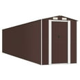 thumbnail image 1 of vidaXL Storage Shed Outdoor Storage Shed for Backyard Patio Galvanized Steel, 1 of 120