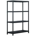 thumbnail image 1 of vidaXL Storage Shelf Rack Black 485 lb 35.4"x15.7"x54.3" Plastic, 1 of 100