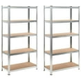 thumbnail image 1 of vidaXL Storage Shelves 2 pcs 35.4"x15.7"x70.9" MDF, 144812, 1 of 7