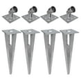 thumbnail image 1 of vidaXL Strive Post Spikes 4 pcs Steel, 1 of 7