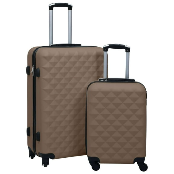 vidaXL Suitcase Set Travel Luggage Suitcase Bag Hardcase Trolley 2 Pcs ABS