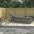 thumbnail image 1 of vidaXL Sun Lounger with Cushion Poly Rattan Gray (Set of 2), 1 of 4